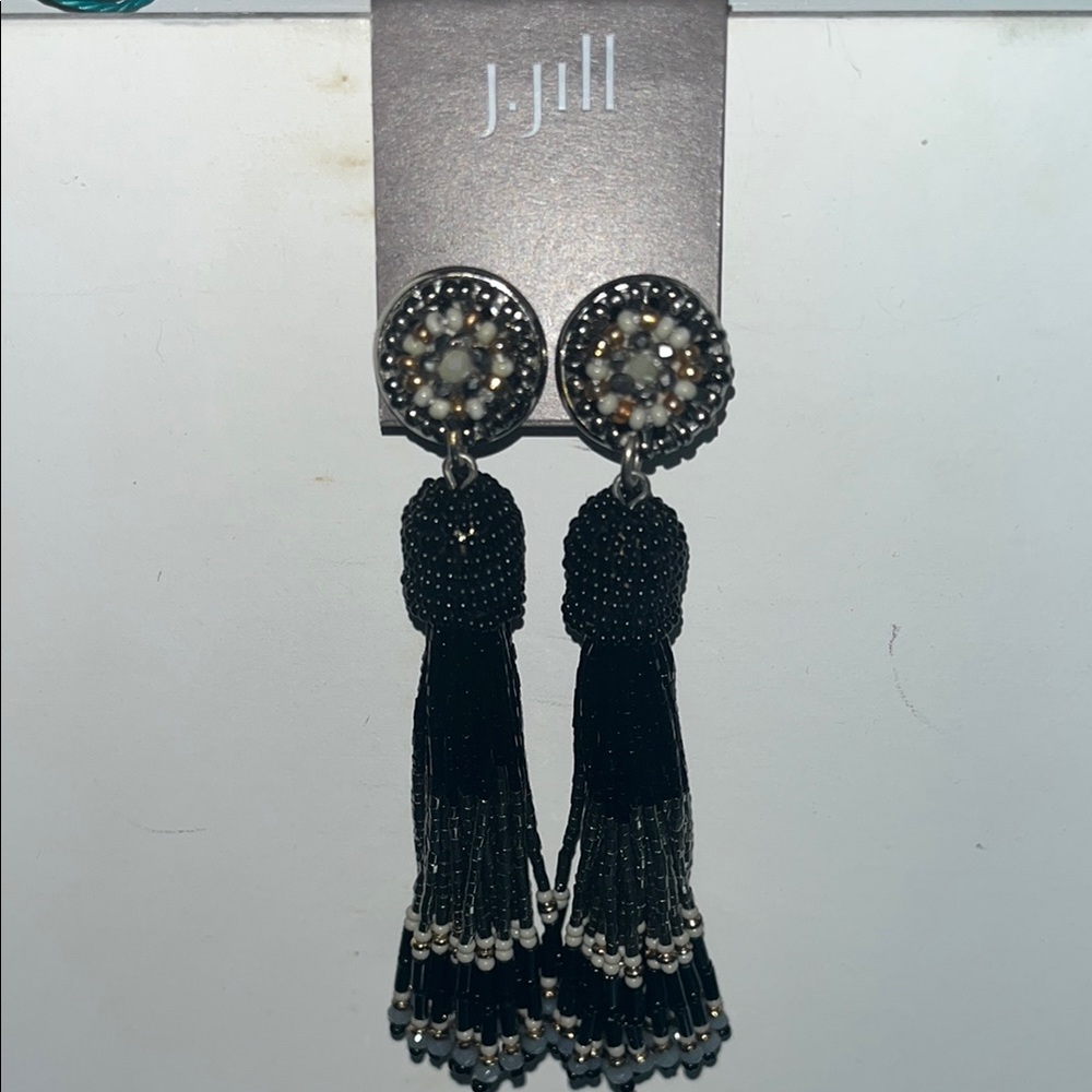 J. Jill Black Ornate Tassel Earrings